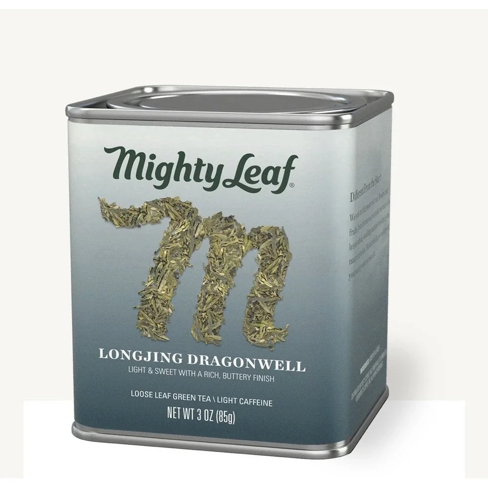 Mighty Leaf Longjing Dragonwell Green Tea 3oz Tin New Sealed Loose Leaf Chinese